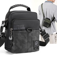 Wepower Men's Lightweight Sports Shoulder Crossbody Bag Multi-Functional Belt Hanging Bag Vertical Small Bag Casual Men's Bag
