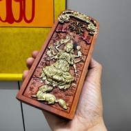 Natural Lightning Strike Date Wood Carving Doumlin Token Douma Token Token Gold Token