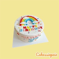 Rainbow Design Cake/Birthday Cake/Cake/Customised Cake
