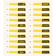 Cutting Sticker fake Sticker/ for motorbikes