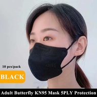 ZOCN 50PCS KN95 Mask 5D 5ply Protective Reusable Unobstructed Breathing White 5 Layers KF94 Mask Bla