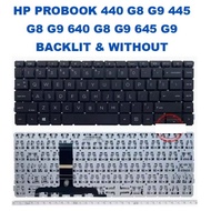 HP PROBOOK 440 G8 445 G8 640 G8 G9 645 G9 BACKLIT & WITHOUT LAPTOP KEYBOARD