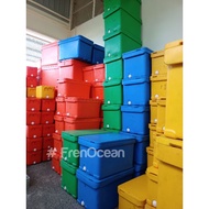 SALE!! HEAVY DUTY  TONG IKAN TEBAL 50 LITER (BARU)/ NELAYAN/ TONG AIS/ ICE BOX/ COOLER BOX/ TONG IKA