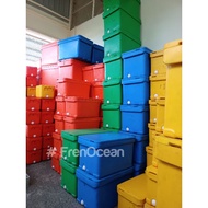 SALE HEAVY DUTY TONG IKAN TEBAL 200 LITER (BARU)/ NELAYAN/TONG AIS/ ICE BOX/ COOLER BOX/ FIBER FIBRE BOX RANDOM COLOUR