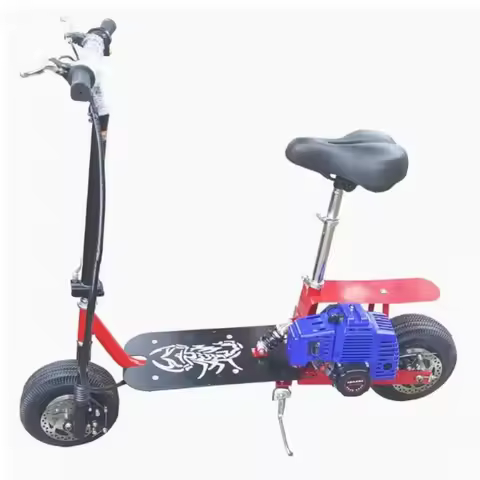 2-stroke Foldable Scooter, Two-stroke Pedal, Mini Scooter, Two-wheeled Scooter, Fuel-powered Vehicle