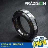 เมาท์แปลง LM-NIK Z ยี่ห้อ PRAZISION สำหรับแปลงเลนส์ Leica M ไปใช้กับกล้อง NIKON Z Mount / NIKON Z6 /