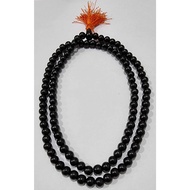 Karungali Kattai / Black Ebony Wood Round Beads Mala