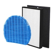 1 set (3pcs) air purifier filter HEPA activated carbon humidifier filter for Sharp KC-D40EU-W replacement parts