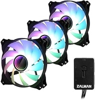 Zalman 120mm ARGB Fan with 3 Pack Controller ZM-IF120A3 FN1708