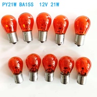 PY21W BA15S Amber Indicator Bayonet Base Light Turn Signal Halogen Light 12V 21W Single Wire Right A