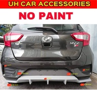 PERODUA MYVI NEW 2018-2020 REAR DIFFUSER LIP LIPS BODYKIT GLOSSY BLACK / NO PAINT