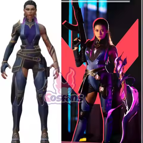 Game Valorant cos Reyna Cosplay Costume Anime Game Valorant Women Jumpsuit Halloween Party Clothes F