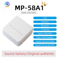 free1 roll kertas thermal printer mini printer mobile printer bluetooth+USB portable 58mm printer la