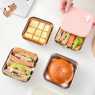 304 Square Lunch Box Stainless Steel Sandwich Box Lunch Box