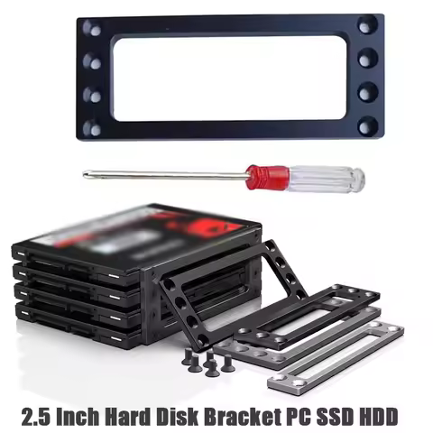 2.5 inch PC SSD HDD Cages Bracket Solid State Drive Frame Multi Layer Stacking External Docking SATA