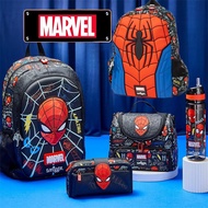 [READY STOCK] [ORIGINAL] Smiggle backpack Marvel Classic Backpack Minecraft Marvel Spider-Man Junior Hoodie Backpack 3-6-12 school bag Purple backpack