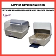 (DDN4475)LAVA Square DISH DRAINER WITH COVER/Plastic Bowl DRAINER Rack/Plastic Bowl DRAINER