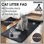 NOMI Double Layer Cat Litter Mat Trapping Mat Waterproof Eva Washable Carpet Kucing