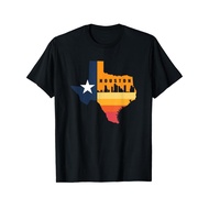 Houston City Texas Map Patriotic Texans T-shirt Cotton Fun Design DIY MenS Soft Comfort and Casual