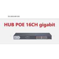 Hub Switch poe gigabit hikvision 16ch