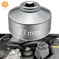 [utruiut0k] 27mm Wrench Socket Wrench Hex Low Profile Oil Tool Made of Steel for Car Repair Workshop