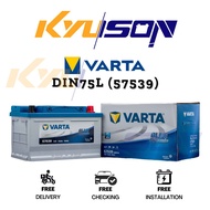[Installation Provided] DIN75L | DIN75 | 57539 | Varta Blue Dynamic MF Car Battery Bateri Kereta | V