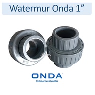 Onda Watermur PVC 1" Water/ moor Fitting Union Socket Coupling PVC Connector