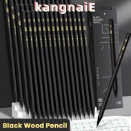 KANGNAI 10/30PCS Graphite Pencil, Black Lead HB 2B Sketch Pencil, Professional Black Wood HB/2B Penc
