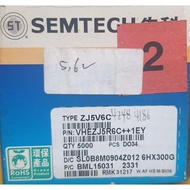 SPaRePaRt Diode Zener Glass 5.6V ZJ5V6C Semtech Price per 10pcs