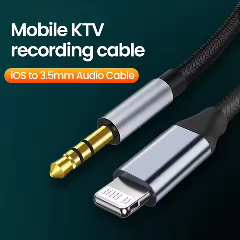 For iPhone To 3.5mm AUX Cord Audio Adapter Lightning To 3.5mm Jack Audio Cable For iPhone 14 130.5M/