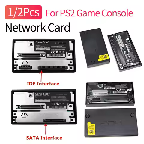 1/2Pcs SATA Network Card Elements for PS2 Game Console Universal Console Adapter 2.5/3.5 Inch SATA H