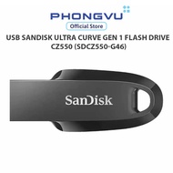 Portable Hard Drive/USB SanDisk Ultra Curve Gen 1 Flash Drive, CZ550 (SDCZ550-G46) -
