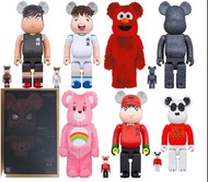 全新 不散賣 BEARBRICK 400%100% 全套 足球小將 若林源三 大空翼 日向小志強 JOE COOL SPIDER-MAN UPGRADED SUIT Godzilla . Destro