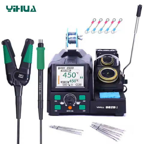 YIHUA 982D-I PRO Precision Tweezers Soldering Iron Station for Microscope Soldering Electronics Rewo