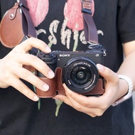 PU Leather Casing for Sony A6700  Camera Case Half Body Cover Sony ILCE-6700 a6700 Bag