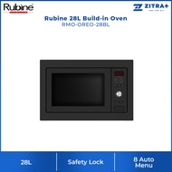 Rubine 28L Built-in Microwave Oven RMO-OREO-28BL | 8 Cooking Programs | Microwave + Grill Combinatio