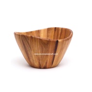 Chamchuri WOOD BOWL DIA 8 "x H 4.5" l ACACIA SALAD 8" x 4.5"
