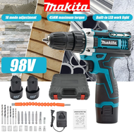 DEWALT สว่านไร้สาย 159V 2ระบบ แบต 2 ก้อน สว่านไฟฟ้ากระแทก cordless battery electric drill คุ้มมาก 2ก