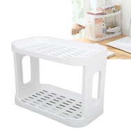 Design Desk Stationery Storage Stand 10.7 x 5.9 x 7.9 Double Layer Cosmetic Storage Stand for Home S