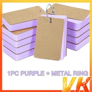 FLASH CARD/FLASH CARD POLOS 50 LEMBAR Flash Card / Memo Ring / Flash Card Polos Edukasi Belajar Anak
