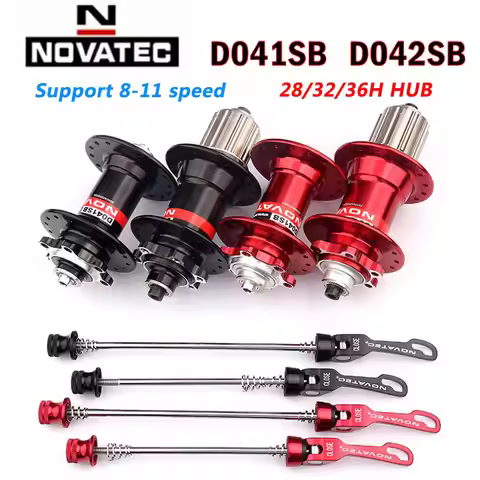 Novatec Mountain Bike Hub D041SB D042SB 28/32/36 Holes Disc Card Brake MTB Bicycle Hub Bearing Front