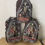 NECA 23cm Predator 25 Weeks Predator Battle Damage Open Mouth Iron Blood Figure Model