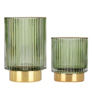 DASITON Makeup Brush holder Organizer,Crystal Cosmetic Glass Storage Holder, Vintage Make Up Brush C