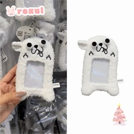 ROXUL Card Cover, Plush PVC Photo Card Holder, Display Charm Card Display Window Card Protective  K-