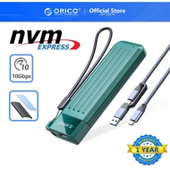 ORICO M.2 SSD Enclosure NVMe USB Type C Gen2 10Gbps PCIe SSD Case M.2 NVMe Enclosure M.2 SATA NGFF 6Gbps Solid State Drive Case（MM2C3）