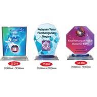 CRYSTAL AWARD PLAQUE / CRYSTAL STAND