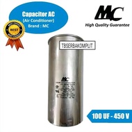 Kapasitor AC 100 uf 100MFD 400 V 450 V MC Aluminium 2 x 4 Pin 2x4 pin