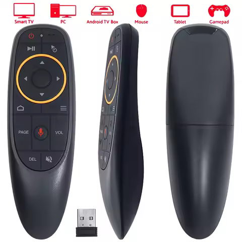 G10S 2.4G Air Mouse Wireless Gyroscope IR Learning Remote for H96 MAX/X88 Pro Android TV Box