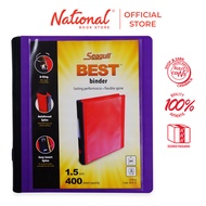 Seagull Ring Binder 3r BCP15 A4 1.5inches Dtype PP Cover With Front Pocket, Violet - Files & Folders