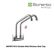 SORENTO SRTWT 1812 Double Kitchen Wall Sink Tap / Kepala Paip Dinding Sinki Dapur